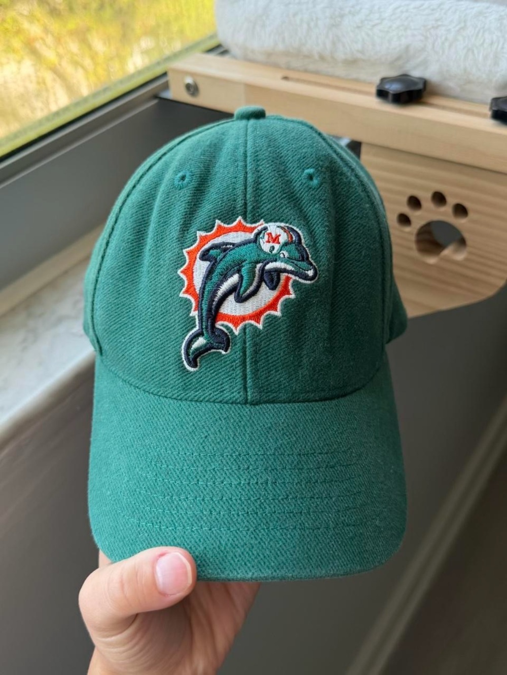 Reebok Miami Dolphins aqua cap